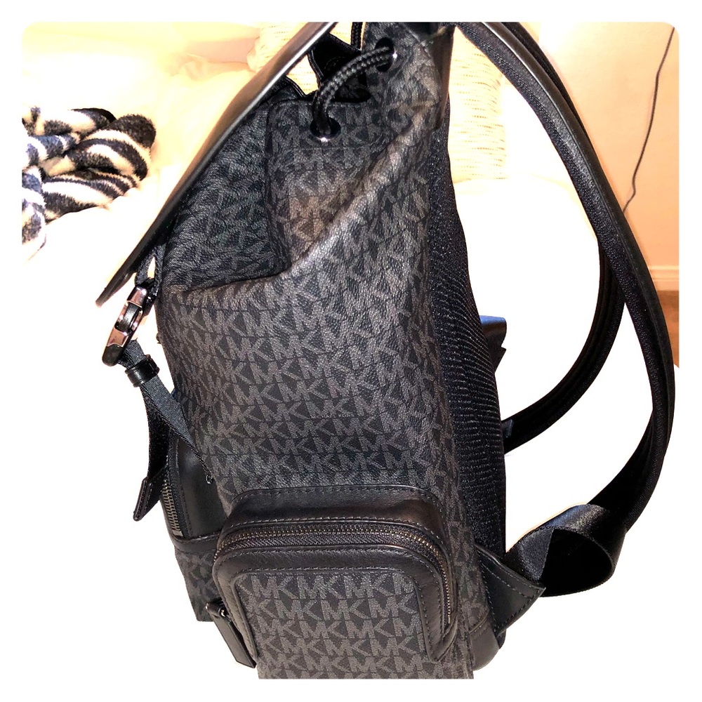Michael Kors Men’s Henry Logo and Leather Backpack